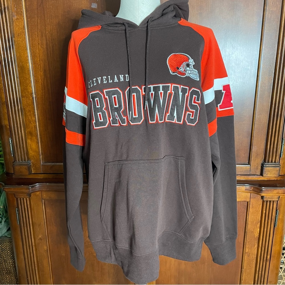 NFL Cleveland Browns Pull Over Hoodie Size Large